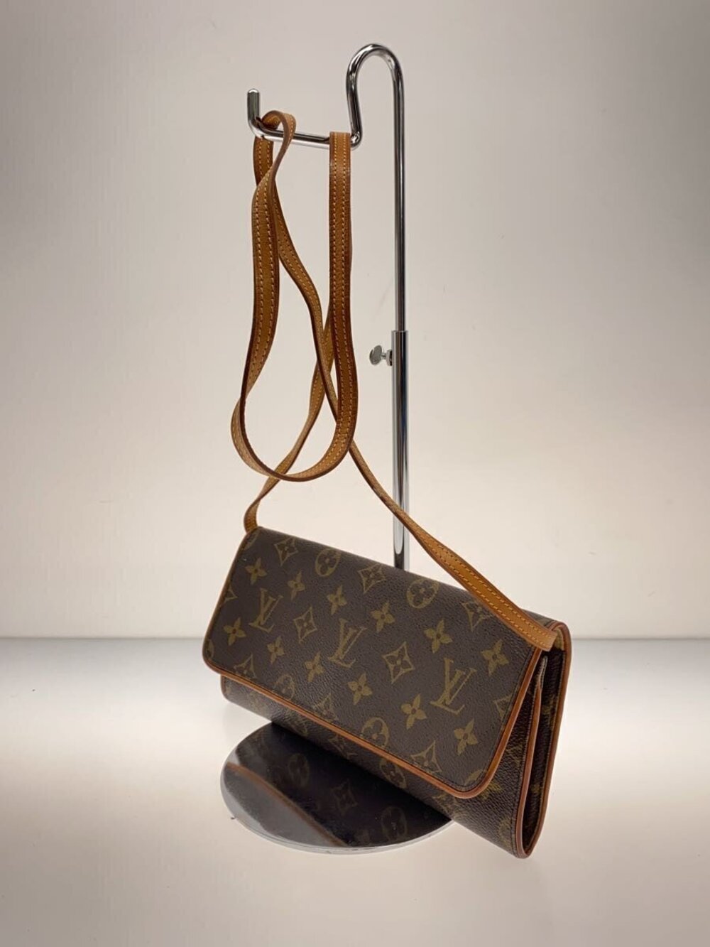 Louis Vuitton Brown Pochette Canvas Monogram Twin Brown